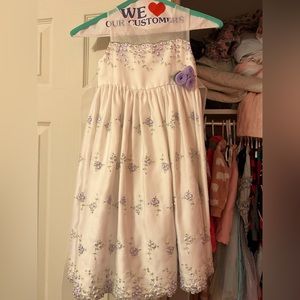 Purple and white floral dress 4t